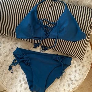 Zaful Ocean Blue/Green Bikini Set